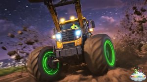 ТРАКТОР ФОНК 🚜 Динозаврик Тоша - Песенки мультики для мальчиков