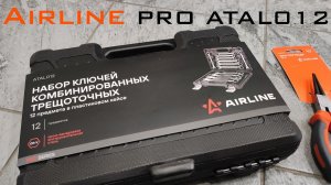 Набор ключей комбинированных рожковых с трещоткой Airline PRO ATAL012