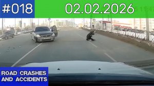 ДТП. Подборка на видеорегистратор за 02.02.2026 Февраль 2026