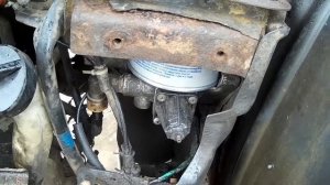 Скания 4 серии, ремонтируем  влагоотделитель.