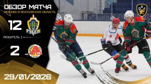 ОБЗОР / РУБЕЖ - А-ЛИНИЯ / 29.01.26 / ОХЛ МОСКВА / ДИВИЗИОН ЛЮБИТЕЛЬ 1