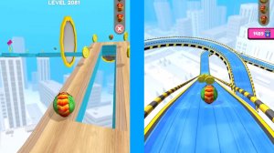 Going Balls  Super Speed run Gameplay New Update Level 2081 to 2084 Banana frenzy Race