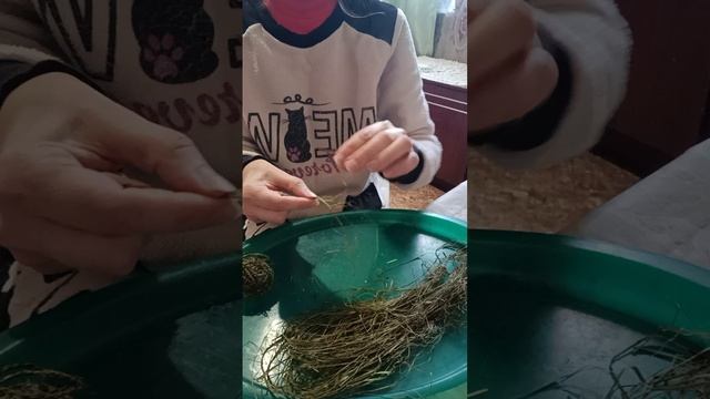как сделать нитки из крапивы 💯
