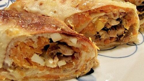 Блинные рулеты с начинкой