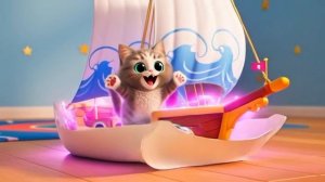 Маленький Котенок воплощает свои мечты с помощью волшебного карандаша