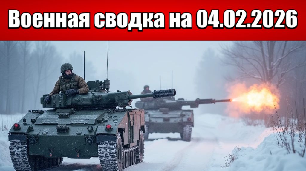 «ВС РФ охватывают Константиновку плотным кольцом с востока!»: Военная сводка с фронта на 04.02.2026 смотреть онлайн