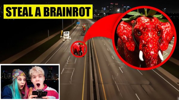 Я ПОЙМАЛ STEAL A BRAINROT В РЕАЛЬНОЙ ЖИЗНИ! *РАДИОАКТИВНЫЙ КЛУБНИЧНЫЙ СЛОН*