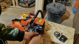 Замена масляного насоса на бензопиле