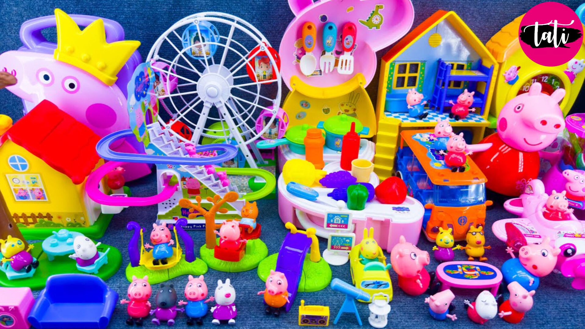 Свинка Пеппа. Залипательное видео для детей. Распаковка. Игрушки, куклы, машинки. ASMR АСМР смотреть онлайн