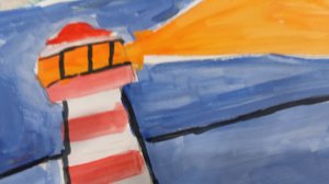 Рисую МАЯК гуашью