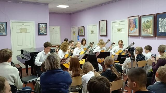 студенты колледжа искусств, отделение гитары.