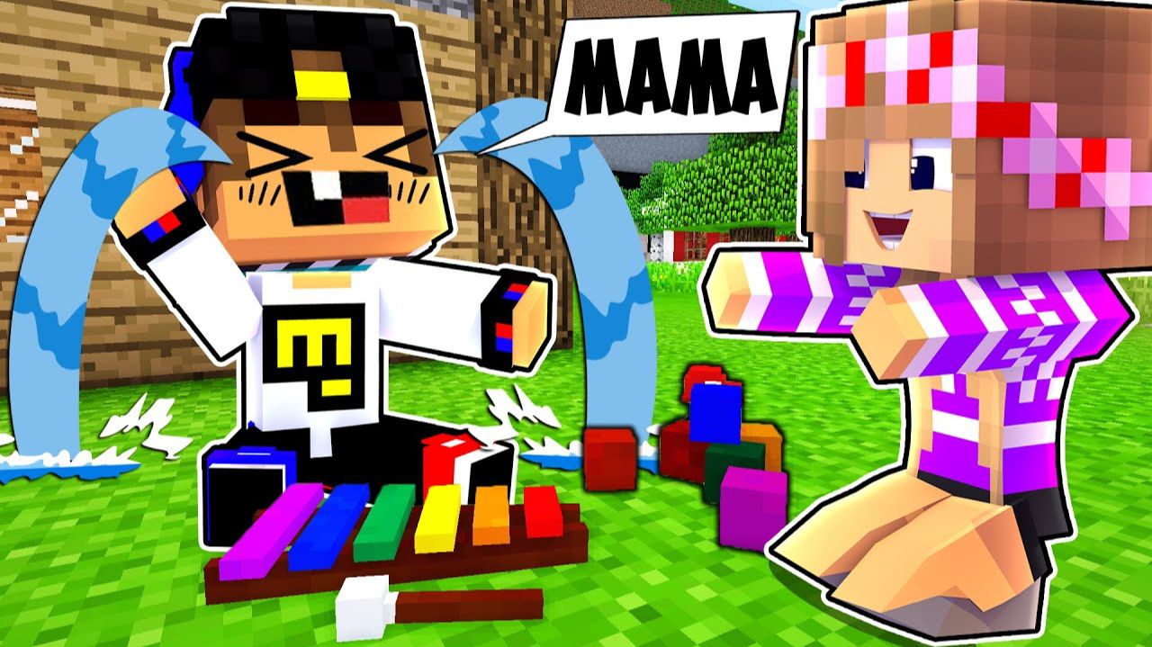 Я ПРЕВРАТИЛСЯ В РЕБЁНКА 24 ЧАСА И ЗАТРОЛЛИЛ в МАЙНКРАФТ НУБ И ПРО ВИДЕО ТРОЛЛИНГ MINECRAFT Евгенбро смотреть онлайн