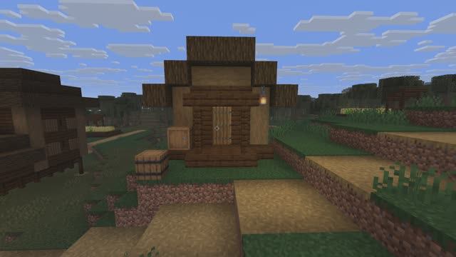 строю дом рыбака в Minecraft из болотной деревни