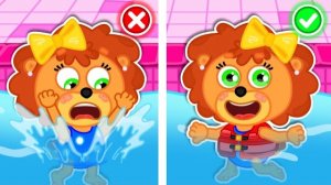 МУЛЬТИК ДЛЯ ДЕТЕЙ И МАЛЫШЕЙ ПРО ПРАВИЛА БЕЗОПАСНОСТИ В БАССЕЙНЕ