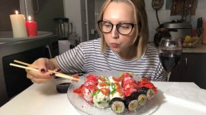 Mukbang ASMR|Подписывайтесь на канал🍣✨ 💜✨