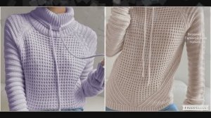 Простой эффектный узор для джемпера, свитера, кардигана..