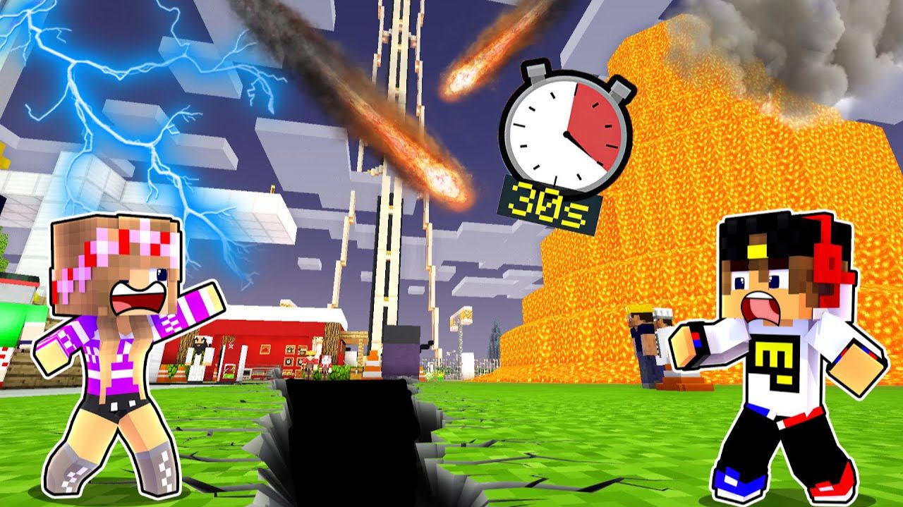 Майнкрафт но КАЖДЫЕ 30 СЕКУНД в мире происходит АПОКАЛИПСИС в Майнкрафте Троллинг Ловушка Minecraft смотреть онлайн