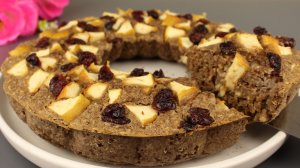 Рецепт вкусного и полезного яблочного пирога. Без муки! Без сахара!