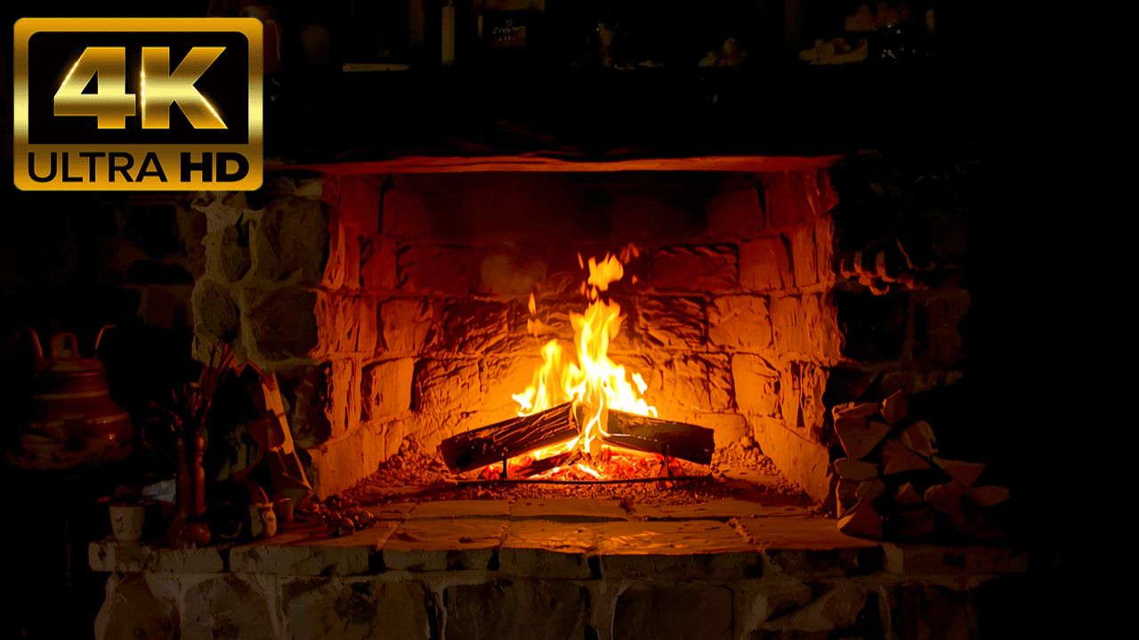 КОСТЕР КАМИН 4K | РАССЛАБЛЯЮЩИЙ РЕЛАКС ГОРЯЩИЙ КАМИН