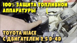 100  защита топливной аппаратуры Toyota Hiace с двигателем 2,5 D-4D