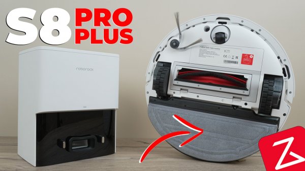 Roborock S8 Pro Plus: вибросалфетка, 10 000 Па, защита щёток от волос и самоочистка 🔥 ОБЗОР и ТЕСТ✅
