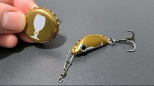 Блесна на щуку из пивной крышки