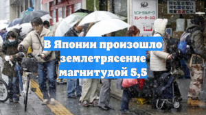 В Японии произошло землетрясение магнитудой 5,5