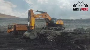 Карьерный экскавактор TZ 1000 и трехосный карьерный самосвал TZCO - широкофюзеляжный самосвал