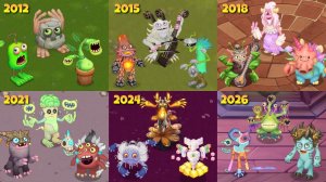 My Singing Monsters Evolution 2012 To 2026 - Release Dates ~ My Singing Monsters