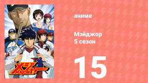 Мэйджор 5 сезон 15 серия «Агрессивный бейсбол!» (аниме-сериал, 2009)