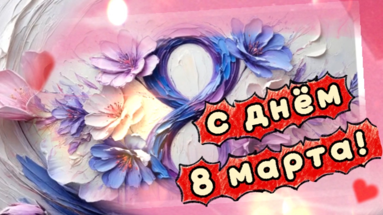С 8 марта! Пусть сердце верит в чудеса, песня и поздравления к празднику