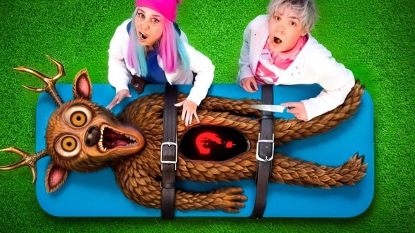 что внутри РАЗРЕЗАЕМ DEER MONSTER в 3:00 ночи !!!