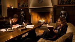 Учёба в тёплую ночь в Хогвартсе с Гарри Поттером и Гермионой