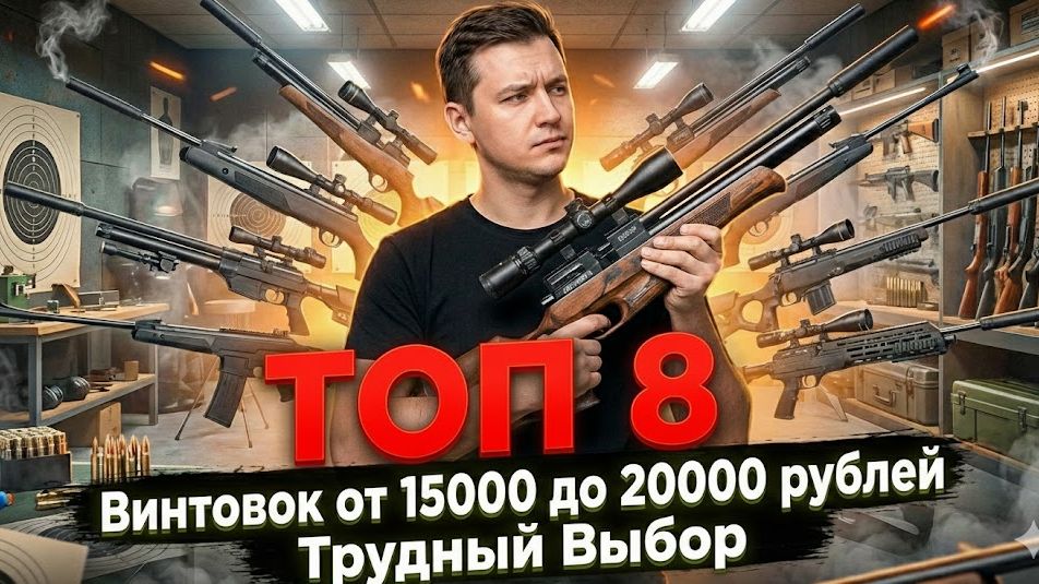 ТОП 8 пневматических винтовок от 15000 до 20000 рублей Какую винтовку купить новичку смотреть онлайн