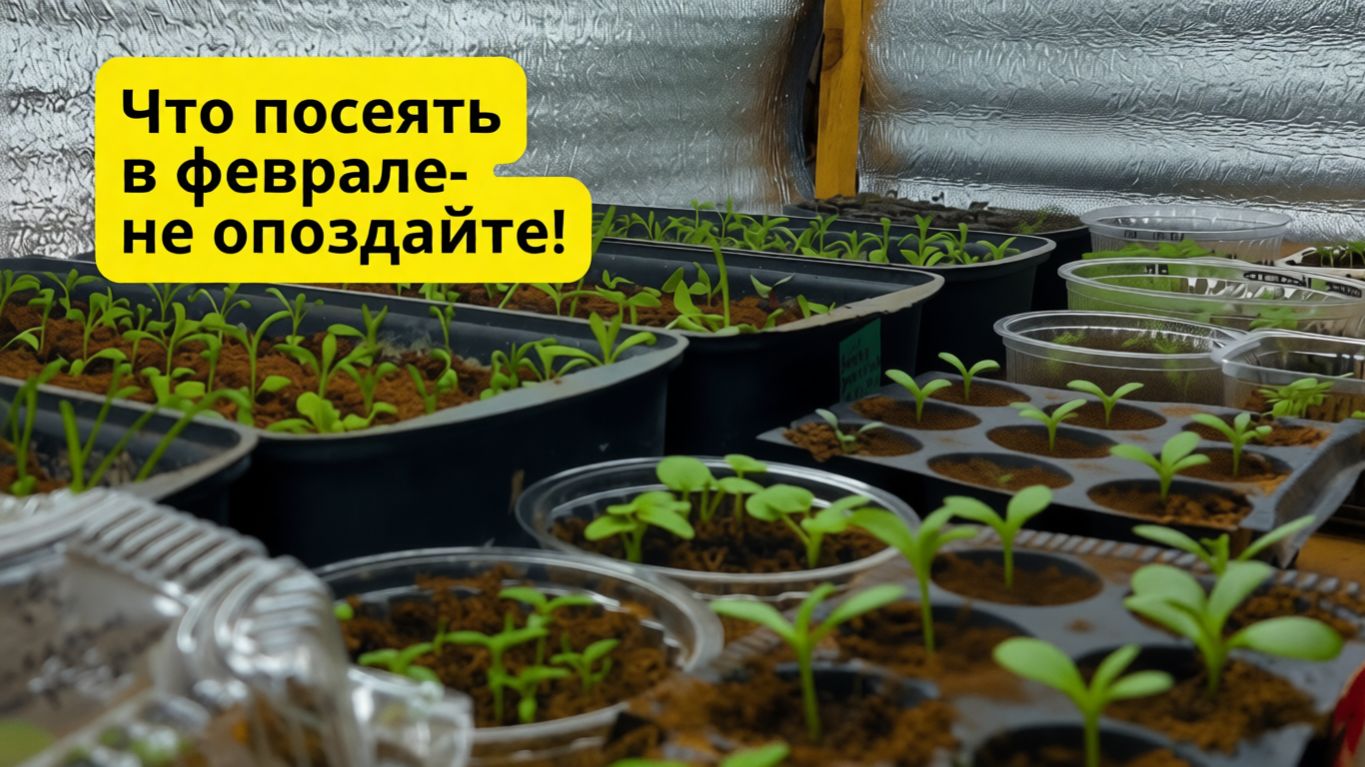 Что посеять в феврале- проверенный список растений! смотреть онлайн