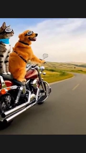 Собака-байкер #собакавпутешествии #собакаканал #защитникдороги #песнаколесах
