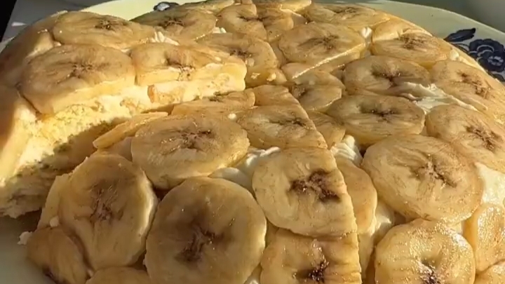 ТОРТ без выпечки к чаю...🍰🍌☕😋