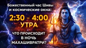 Божественный час Шивы и космические окна | Что происходит с 2:30 до 4:00 утра в ночь Махашивратри?
