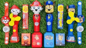 Игрушки и сладости из мультфильма «Щенячий патруль» забавное видео