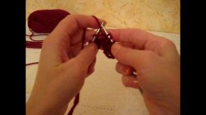 Изнаночная петля спицами