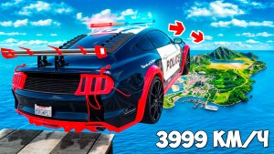 Как далеко чит тачка улетит с огромного трамплина в ГТА 5? GTA 5 Online