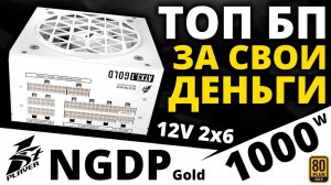 ТОП за свои деньги - киловаттный блок питания 1STPLAYER NGDP Gold 1000W (HA-1000BA4-WH)