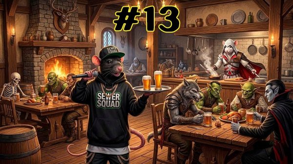 Ассасин Крыс и ГанКрыс в Restaurats 13 серия