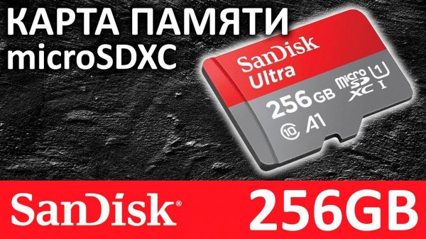 Карта памяти microSDXC SanDisk Ultra 256GB SDSQUAR-256G-GN6MA