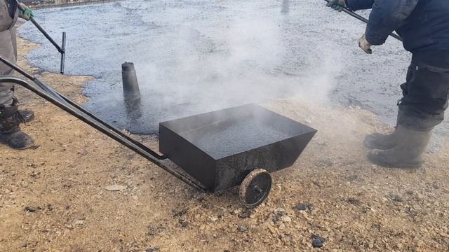 ВИР-технология Устройство гидроизоляции ВИР-ПЛАСТ в зимний период. Смоленская обл.