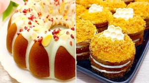 2 ДЕСЕРТА! НЕЖНЫЙ МЕДОВЫЙ🍯 ТОРТ-ПИРОЖНОЕ И ВАНИЛЬНЫЙ БИСКВИТНЫЙ ПИРОГ!