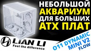 Компактный аквариум для ATX плат - корпус LIAN LI O11 Dynamic Mini V2 Flow (G99.O11DMIV2FW.R0)