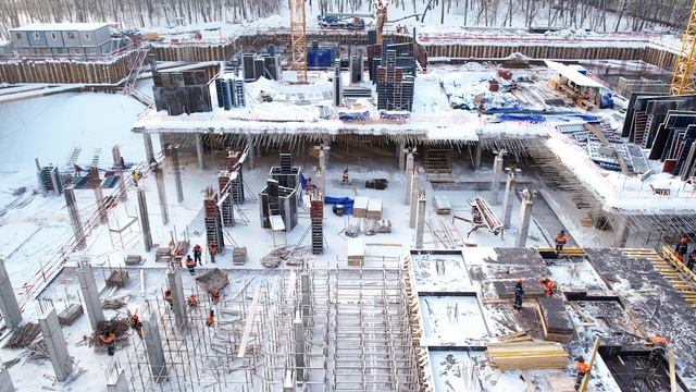 ЖК «MYPRIORITY Мневники» — съёмка с воздуха январь 2026 смотреть онлайн