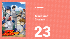 Мэйджор 3 сезон 23 серия «Игра на пределе» (аниме-сериал, 2007)