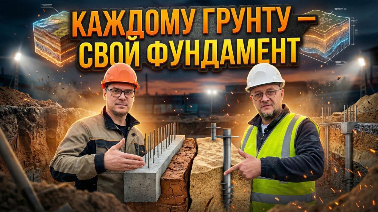 Выбор фундамента в зависимости от грунта. Как выбирают фундамент конструктора? смотреть онлайн